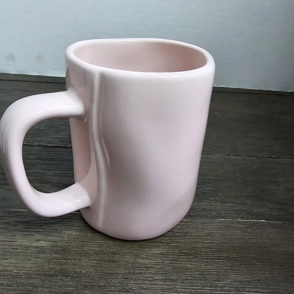 NWT Rae Dunn Artisan Jelly Beans Pink Coffee Mug Easter 2021 Magenta